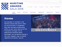 Tablet Screenshot of maritime-awards.nl
